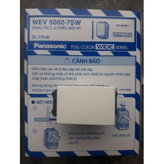 10 Hạt công tắc điện 1 chiều, 2 chiều, hạt đèn Wide Panasonic