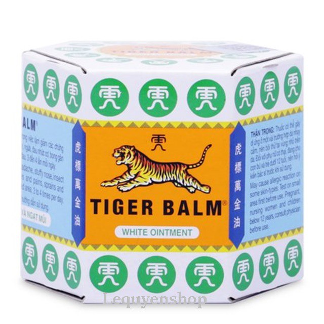 [hàng chính hãng]Dầu Cù Là Trắng Con Hổ TIGER BALM 19.4GR