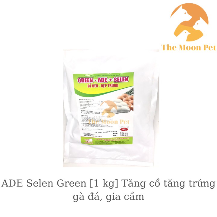 Green ADE + SELEN [1 kg] t.huốc gà đá mái tằng cồ, tăng trứng