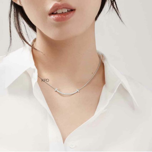 Dây chuyền smile bạc cute