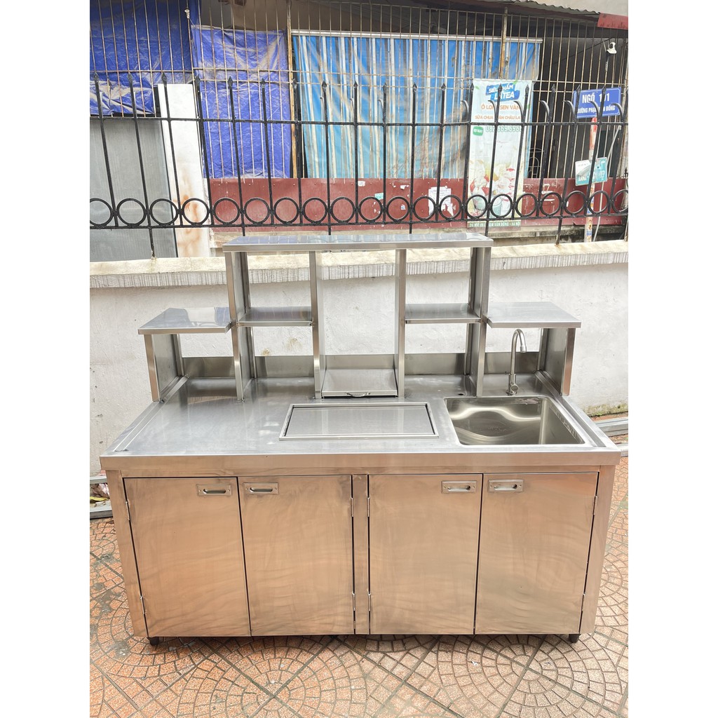 Quầy inox pha chế cho các quán 1m6 hàng cao cấp!
