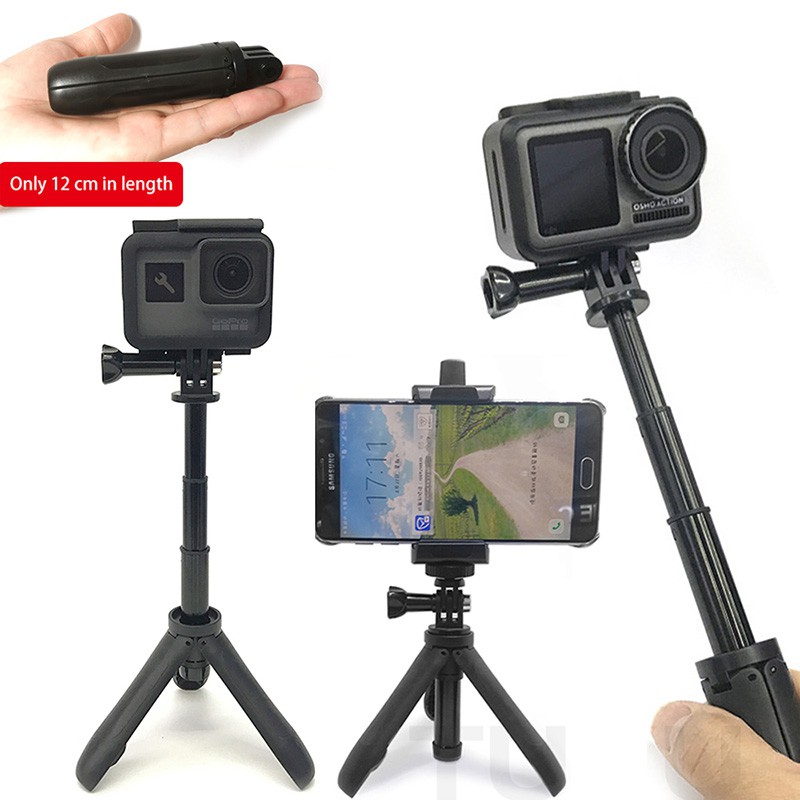 Gậy selfie mini Cầm Tay Cho camera Hành Động gopro hero 9 black insta360 one r eken action