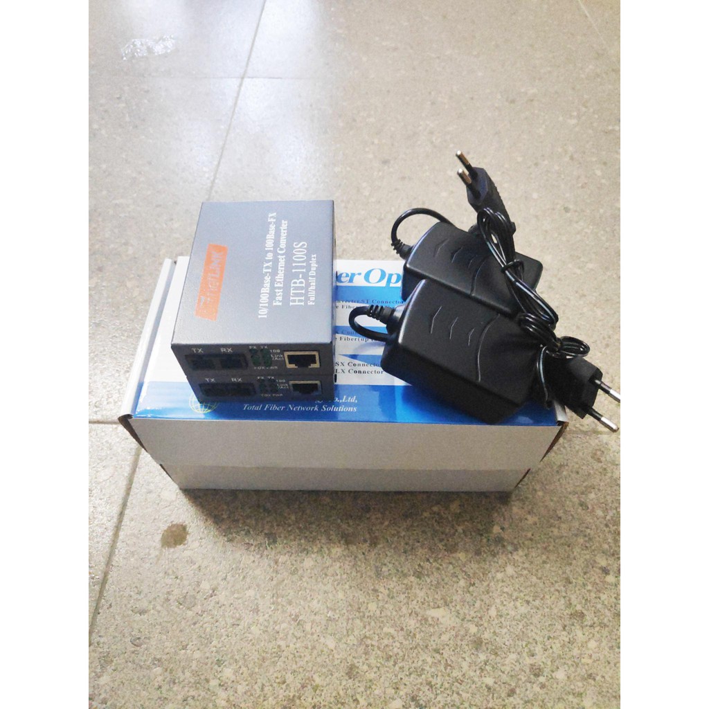 1 Cặp Converter quang 2 sợi HTB-1100s chuẩn 10/100