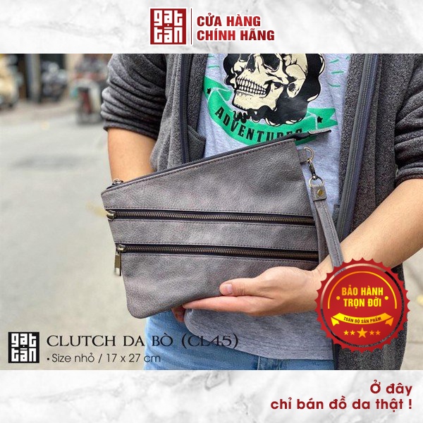 Clutch da bò cầm tay hàng thiết kế - Gạt Tàn Store - CL45