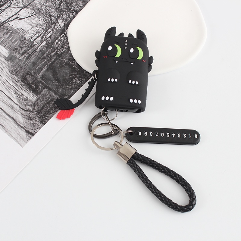 Hoạt Hình Vỏ Silicon Bảo Vệ Chìa Khóa Điều Khiển Từ Xa Cho Xe Hơi Toyota All-New Camry / Corolla Altis / Cross 2019-2022