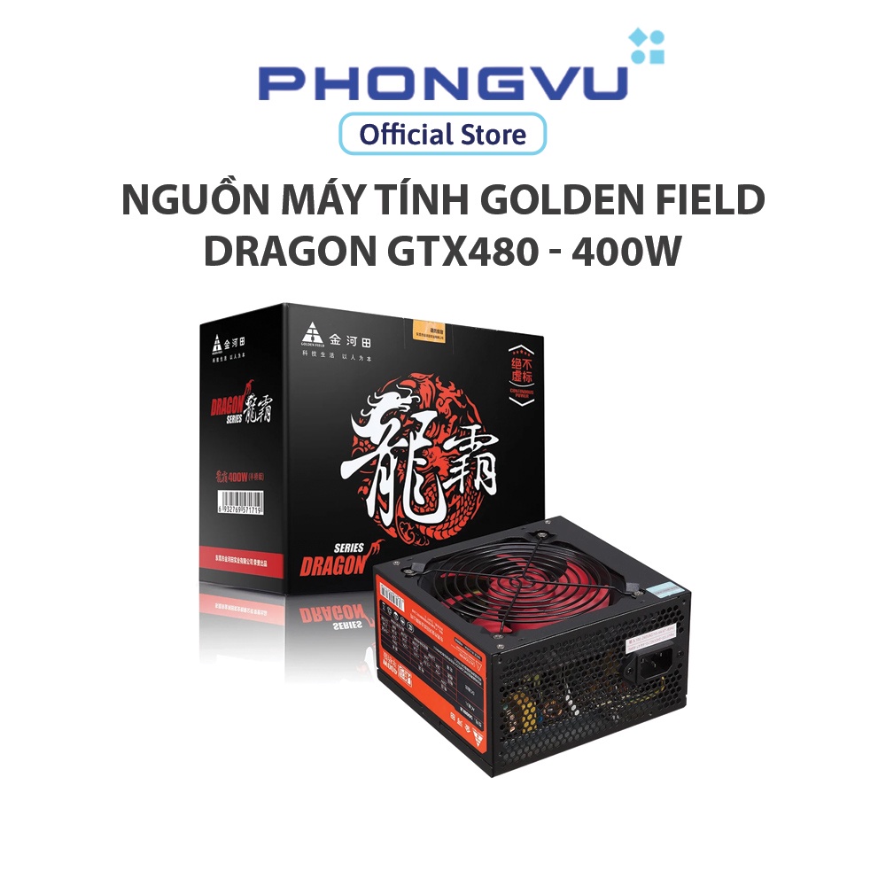Nguồn máy tính Golden Field Dragon GTX480 400W - Bảo hành 36 tháng