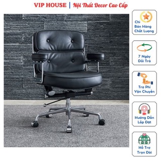 Ghế văn phòng bọc da cao cấp, ghế boss giám đốc trưởng phòng ngả lưng nâng hạ chiều cao có bánh xe tiện lợi