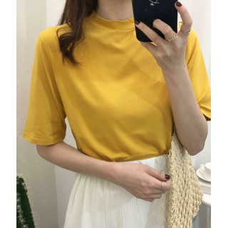 ÁO PHÔNG BASIC CỔ CAO SIÊU ĐẸP