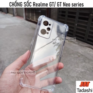 Ốp Lưng Chống Sốc Realme GT Neo 2/ GT Neo 3/ Neo 3T/ Neo 2T/ Neo, GT/ GT2/ GT2 Pro Dẻo Trong Suốt, Có Gờ Bảo Vệ Camera