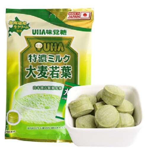 Kẹo trà lúa non UHA 81g - 4902750412941 Date 05/2021