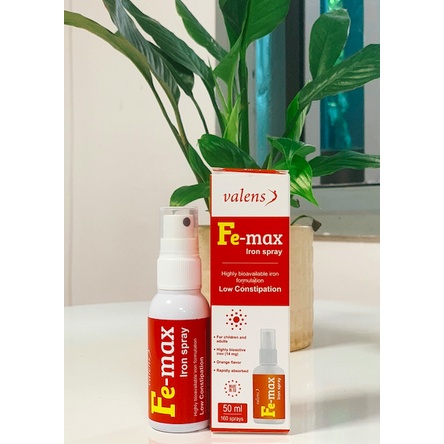 Sắt dạng xịt Fe Max  iron spray - bổ sung Sắt Fe Max giúp hỗ trợ tạo máu, giảm nguy cơ thiếu máu do thiếu sắt
