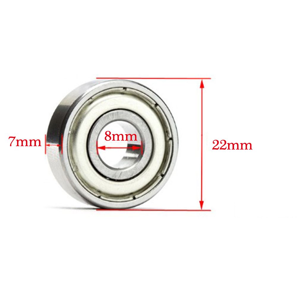 Set 10 Bạc Đạn 608zz Cho Ván Trượt 8x22 X 7mm