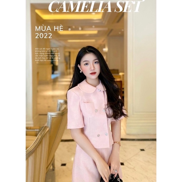 Camelia Set Tex - Set tex Hàn quốc tiểu thư DTM(Khách hàng lưu ý đọc mô tả sản phẩm trước khi đặt hàng )
