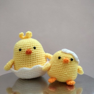 Gà con - Sản phẩm đan móc - Thú bông bằng len - Handmade