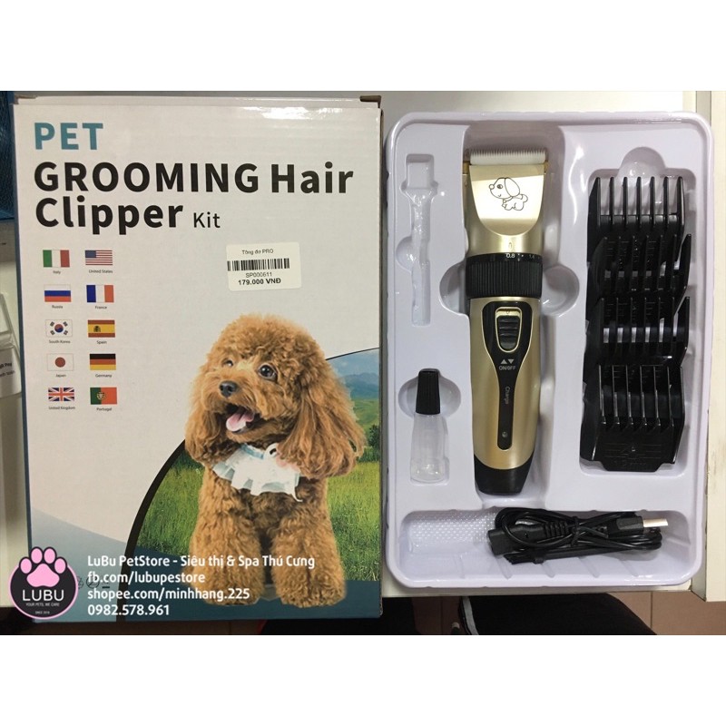 Tông đơ cắt tỉa lông cho chó mèo