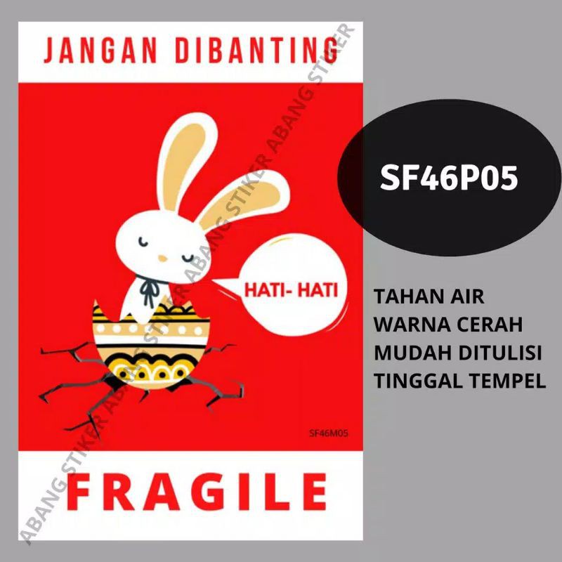 Miếng Dán Trang Trí Hình Fragile Vui Nhộn