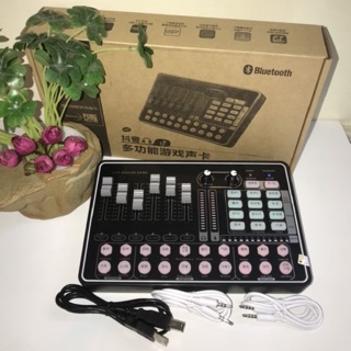 Soung card H9 bluetooth thu âm live stream karaoke thế hệ mới