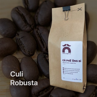 500g Cà phê Culi Robusta rang mộc không hương liệu, dùng pha phin hoặc pha máy - Cà Phê Ông Bi