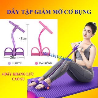 Dây Đàn Hồi Tập Gym Kháng Lực Tập Mông Eo, Bụng Đùi, Tay Chân Tại Nhà, Dây Yoga Giảm Cân Cao Su Đa Năng Mini Band Power