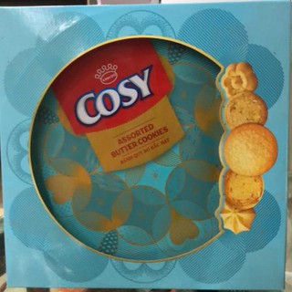 Bánh quy bơ rắc hạt Cosy hộp thiếc 378g_Kinh Đô