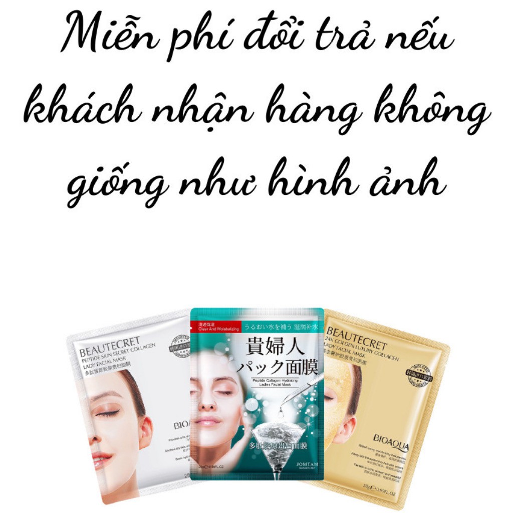 Mặt nạ thạch collagel BIOAQUA thủy tinh trong suốt mask nội địa trung dưỡng trắng sáng da giảm mụn