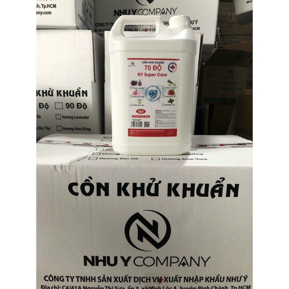 Cồn Như Ý can 5 lít có hương và không hương