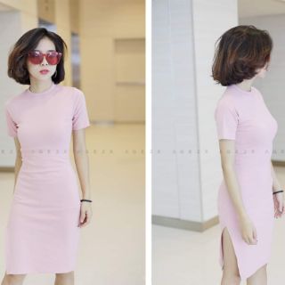 Đầm body xẻ tà AGE2X