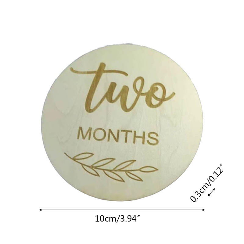 Set 12 Tấm Thẻ Ghi Âm Phát Triển Theo Tháng Làm Thủ Công Kỷ Niệm Cho Bé Sơ Sinh