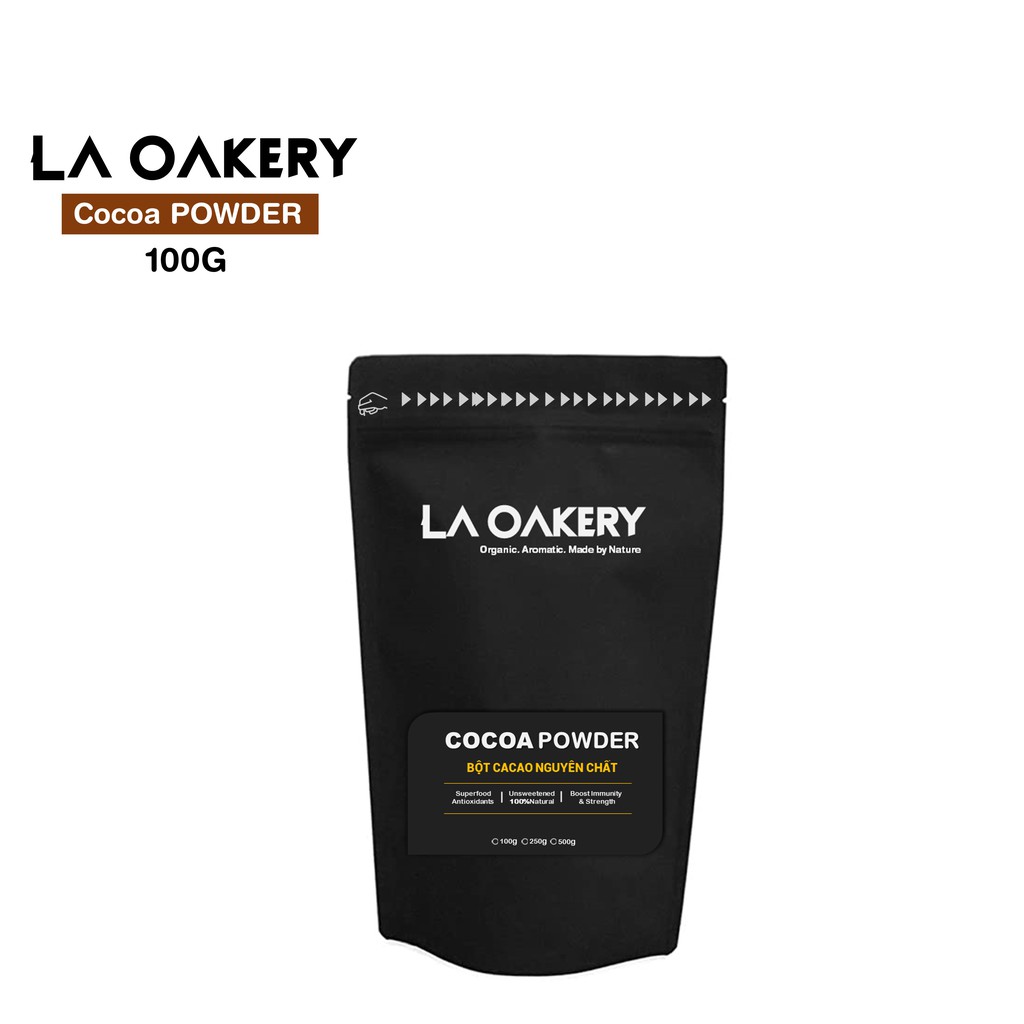 [Flash Sale 50%] Bột cacao nguyên chất La Oakery chống oxy hóa tự nhiên,giảm huyết áp, cải thiện lưu thông máu 100g