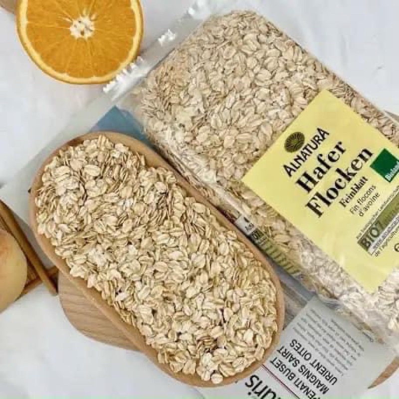 Yến Mạch Hafer Flocken Cán Vỡ Cán Dẹt 500gr Đức Beorganic Eat Clean Healthy,giảm Cân Cho Người Ăn Kiêng Bé Ăn Dặm