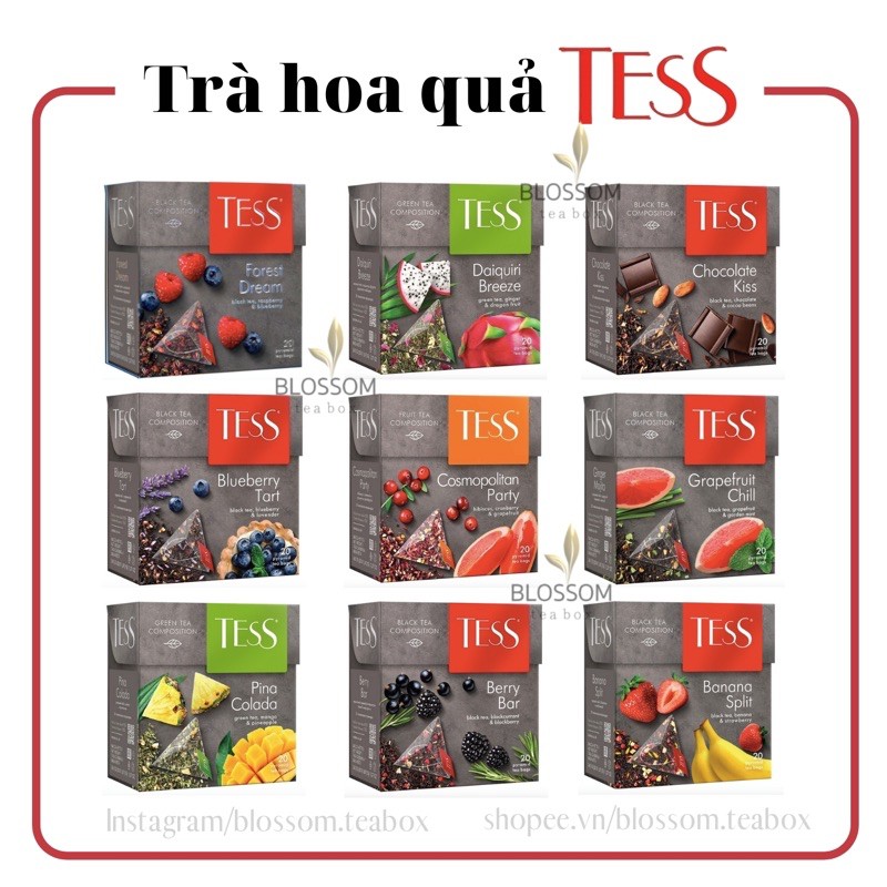 Combo mĩ nhiều vị 20 túi lọc Tess