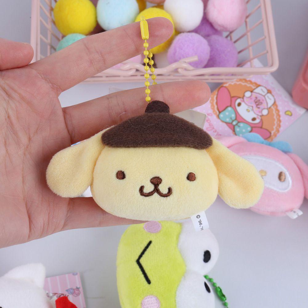 Móc Khóa Nhồi Bông Mềm Mại Hình Động Vật Hoạt Hình My Melody Cinnamoroll Đáng Yêu