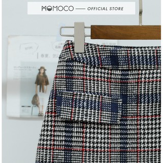 Chân Váy Kẻ MOMOCO Thiết Chữ A Basic, Có Túi Lắp 2 Bên M2731