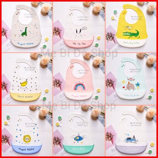 Yếm Ăn Dặm Silicon Có Máng Cao Cấp Holiday Chống Thấm Nước Dễ Vệ Sinh An Toàn Cho Bé