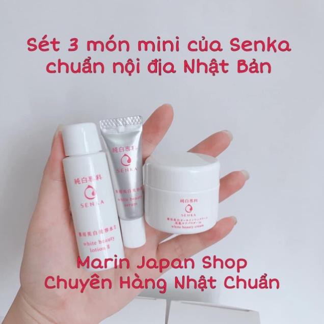 (Chuẩn nội địa Nhật Bản) Nước hoa hồng dưỡng trắng da senka mini 28ml Nhật Bản