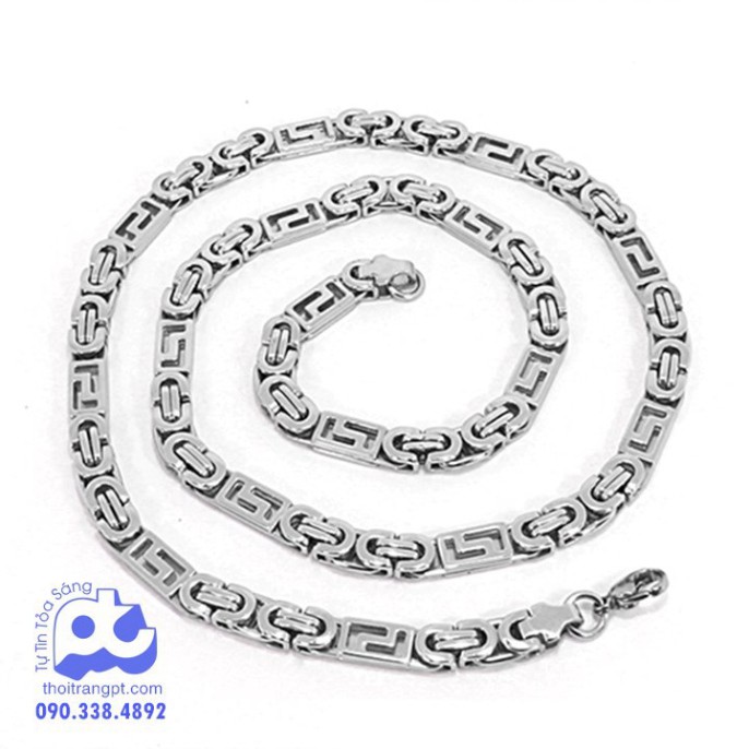 Dây chuyền nam inox không đen giá rẻ HCM - PT_DC_44