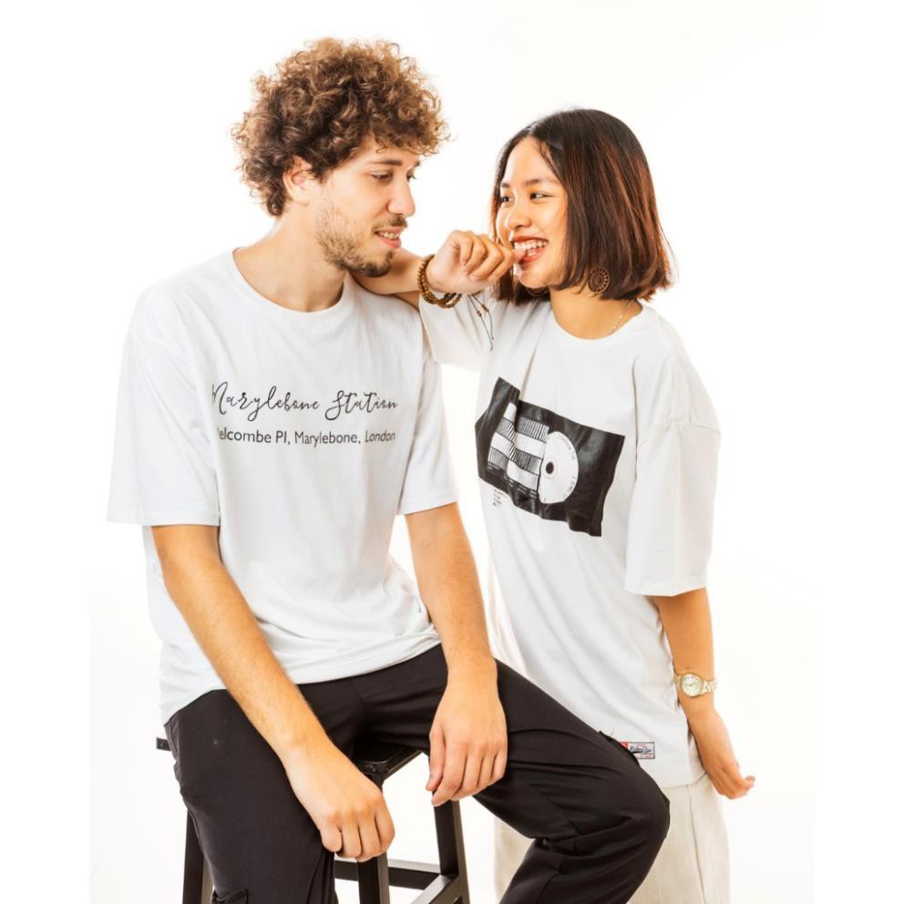 [Xả Hàng Shop Chọn Màu Ngẫu Nhiên Theo Size] Áo thun unisex 100% cotton tay lỡ form rộng Local Brand Midori M Studio