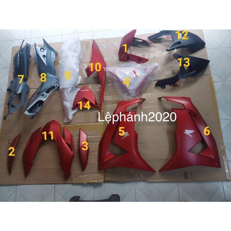 Dàn áo Winner X V3 2022 Tem Đỏ Mờ Chính Hãng