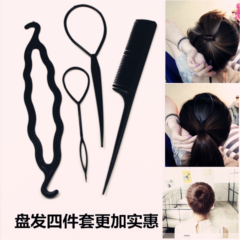 Set dụng cụ cột tóc và búi tóc phong cách Hàn Quốc
