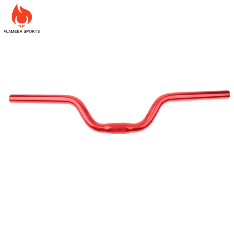 Flameer Sports Alloy Mountain Bike Cycling Fixed Gear Riser Handlebars 25.4mm 52cm Red