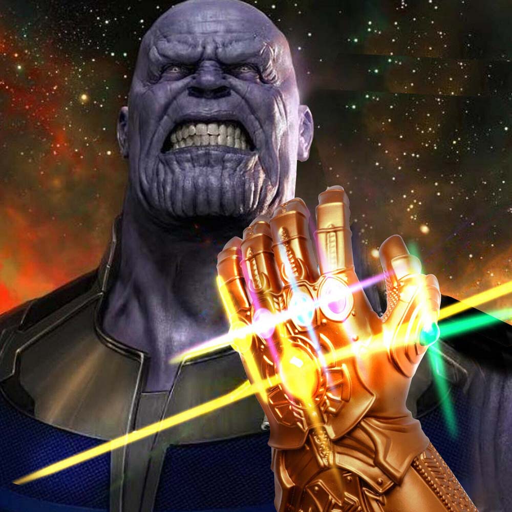 Marvel Avengers Thanos Infinity War Gauntlet Gloves With LED Light Toy