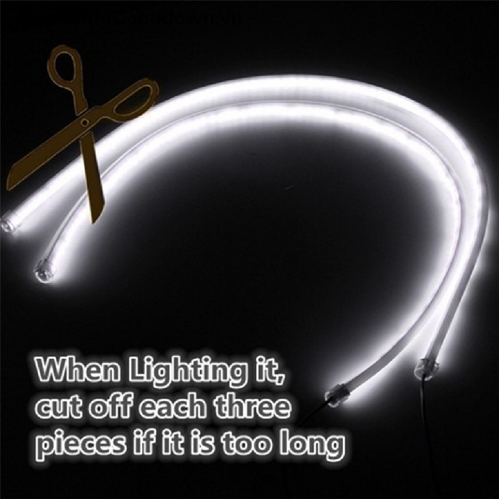 Everthinggooddown Dải Đèn LED DRL 30CM Linh Hoạt Chạy Ban Ngày Cho Xe Hơi