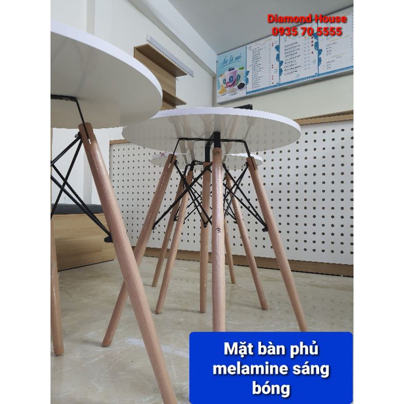 Bàn trà chân đan cao 72cm nhiều màu sắc