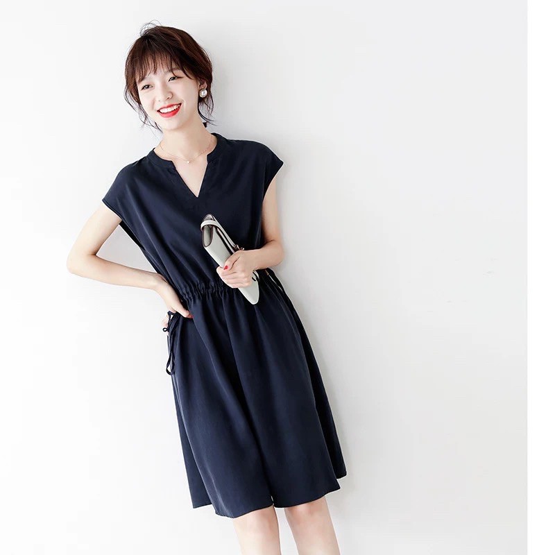 váy đầm công sở dáng xoè chất đũi hàng dư vnxk đẹp | BigBuy360 - bigbuy360.vn