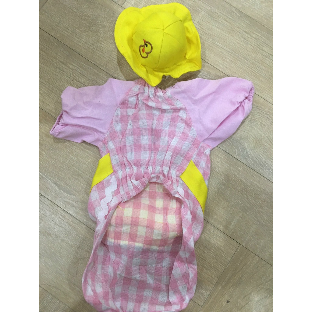 Áo hè cho chó mèo mẫu mới hình vịt vàng