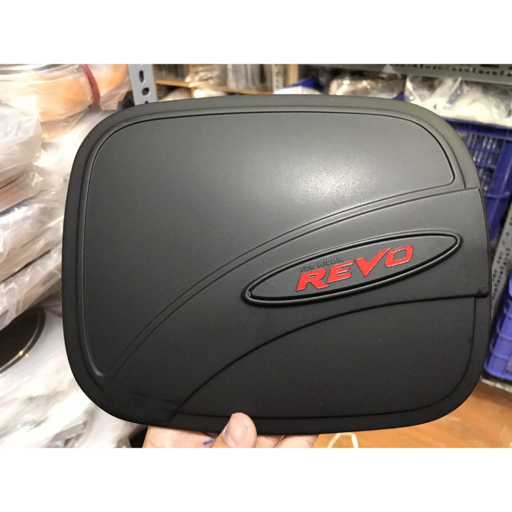 Ốp Nắp Bình Xăng Xe Toyota Hilux Revo 2016-2021 nhựa đen