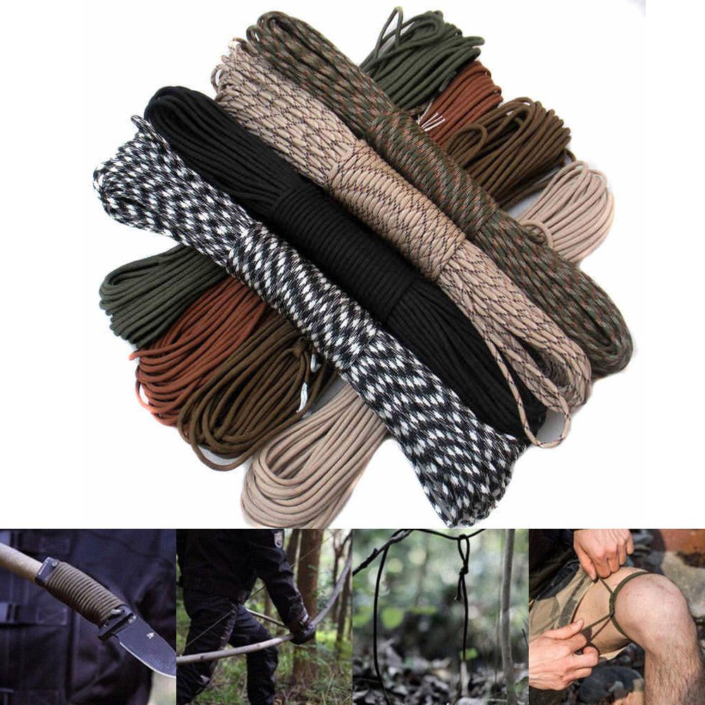 Dây dù cắm trại 7 màu 25/50/100FT 550 LB