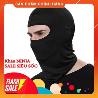 Khăn trùm đầu ninja xám, đen freeship