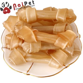 Xương Canxi Da Bò Xoắn Hai Đầu Cho Chó Gặm 12g