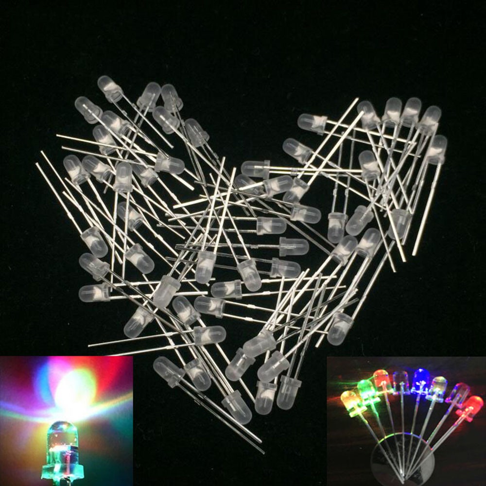 Set 100 Đèn Led Đi Ốt Kích Thước F3 / 3mm